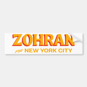 Autocollant De Voiture Zohran Mamdani pour le maire de New York