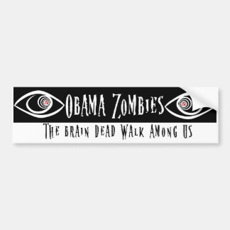 Autocollant De Voiture Zombi d'Obama