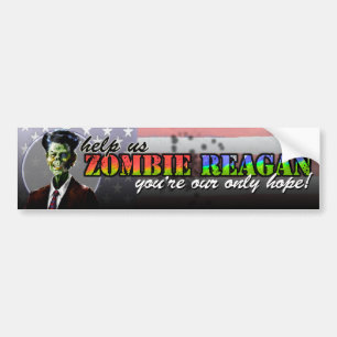 Autocollant De Voiture Zombi Reagan