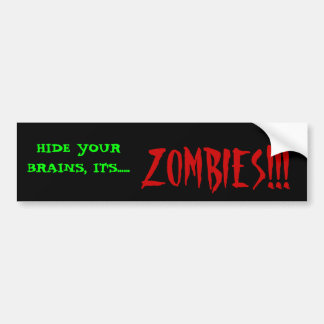 Autocollant De Voiture Zombis ! !