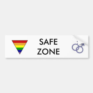 AUTOCOLLANT DE VOITURE ZONE SÛRE