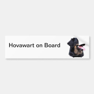 Autocollant De Voiture zwart de hovawart blond