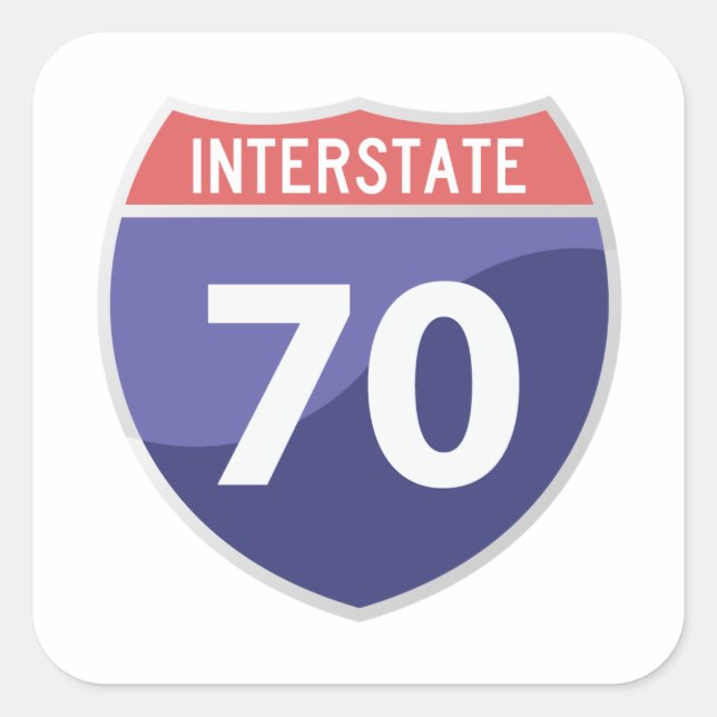 Autocollant de voyage de l'autoroute Interstate 70 (Devant)