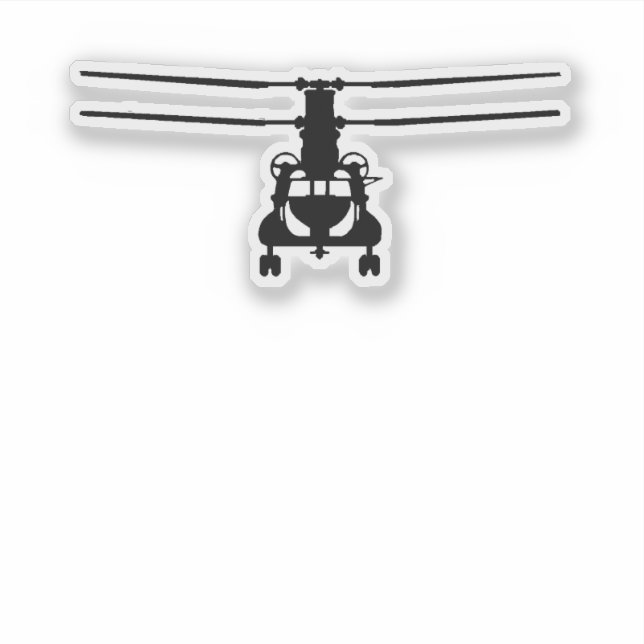 Autocollant de vue frontale CH-47 Chinook (Devant)