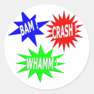 Autocollant de Whamm d'accident de bam