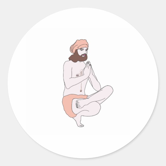 Autocollant de yoga (Devant)
