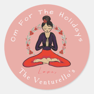 Autocollant de yoga Om pour les vacances