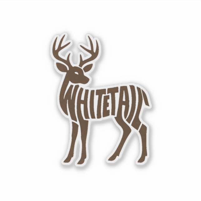 Autocollant décalcomanie WHITETAIL (Devant)