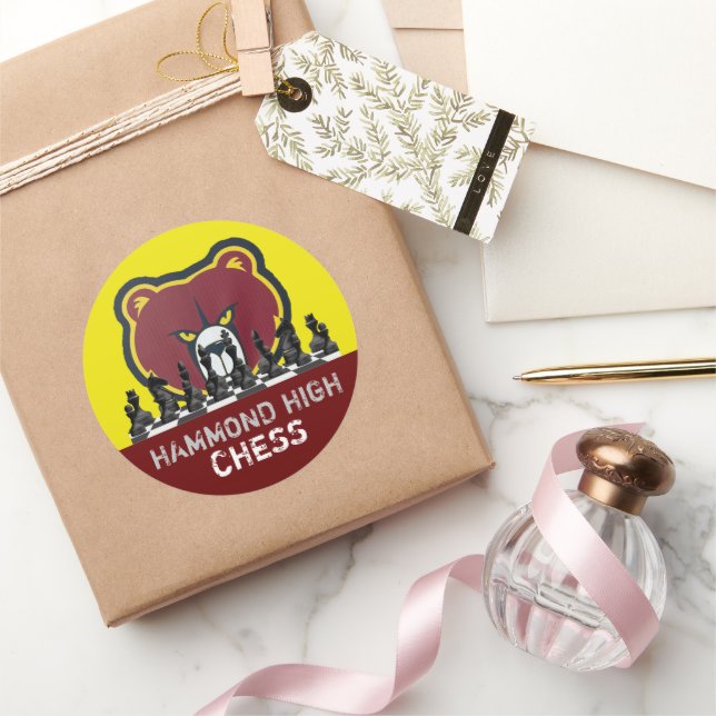AUTOCOLLANT D'ÉCHECS DE HAMMOND HIGH (Cadeaux)