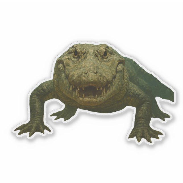 Autocollant découpé Alligator (Devant)