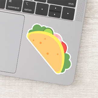 Autocollant découpé en forme de taco de restaurati