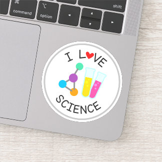 Autocollant découpé I Love Science School
