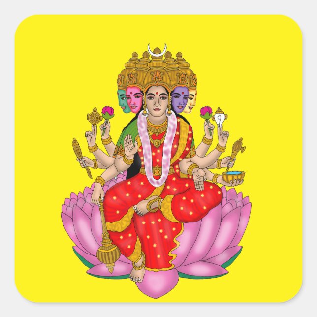 Autocollant Déesse Gayatri (Devant)