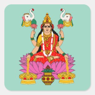 Autocollant déesse Lakshmi