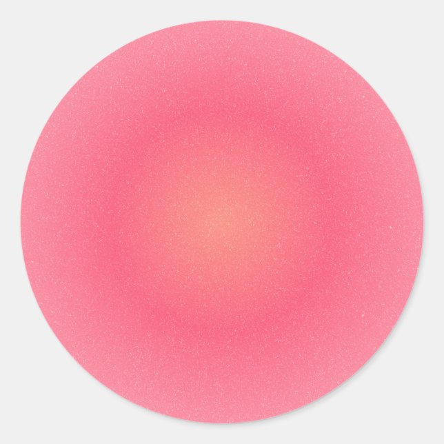 Autocollant dégradé rose blush – Élégant et Modern (Devant)