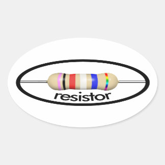 autocollant d'ellipse de résistance avec texte
