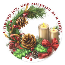 Autocollant d'emballage cadeau