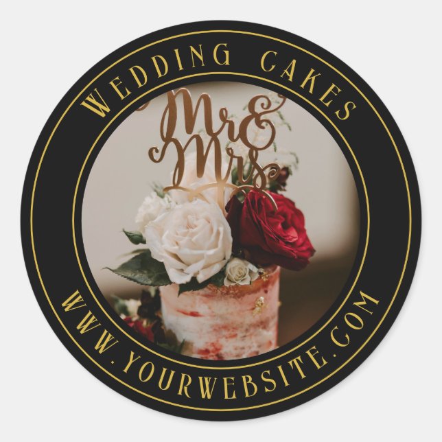 Autocollant d'emballage de gâteau (Devant)