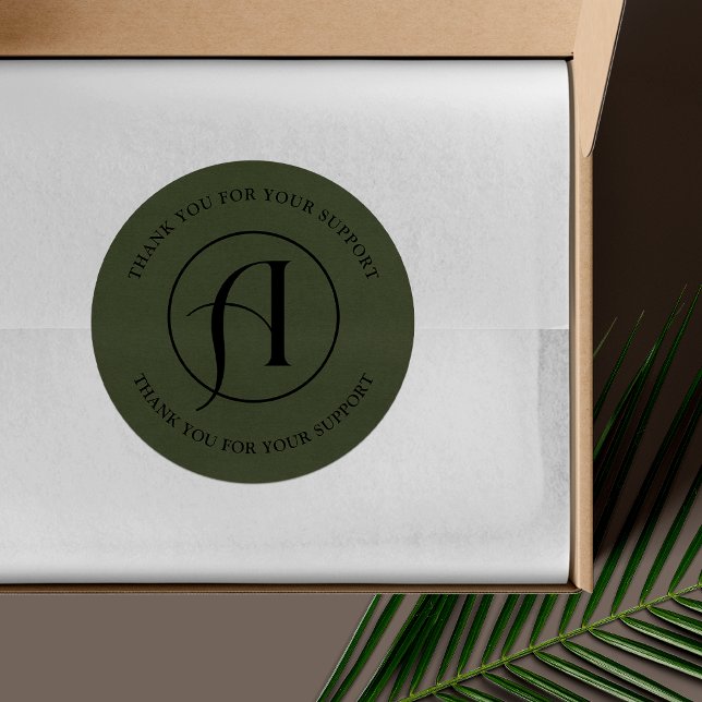 Autocollant d'emballage d'entreprise Logo Rond Min (Créateur téléchargé)