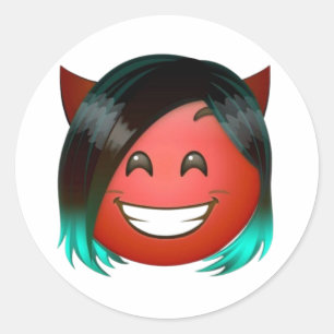 : Autocollant d'emoji de diable joueur