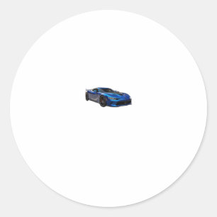 Autocollant démon à vitesse bleue