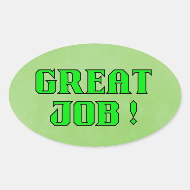 Autocollant d'encouragement Excellent Travail  (Devant)
