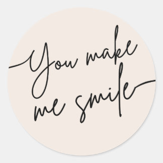 Autocollant d'encouragement mignon “Vous me faites