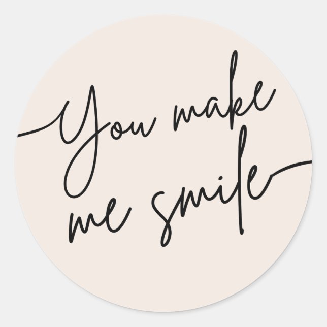 Autocollant d'encouragement mignon “Vous me faites (Devant)