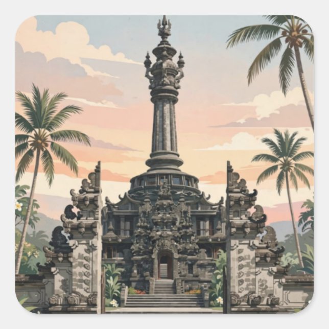 Autocollant Denpasar Bali (Devant)