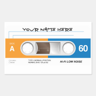 Autocollant d'enregistreur à cassettes