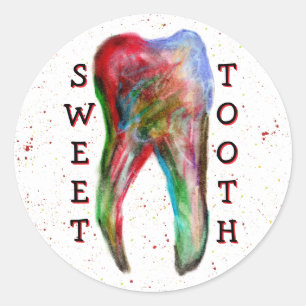 Autocollant dentaire Sweet Tooth