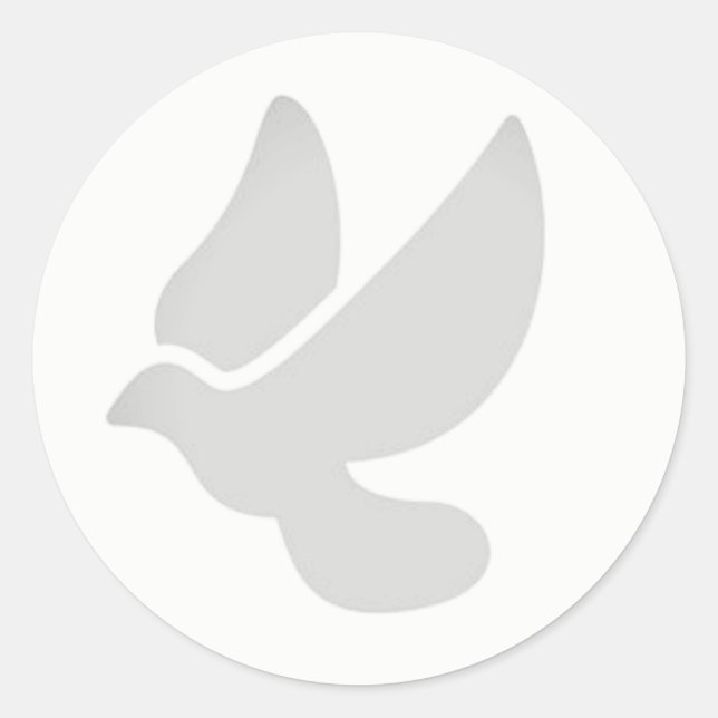 Autocollant d'enveloppe de colombe (Devant)