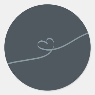 Autocollant d'enveloppe de typographie feuille mod