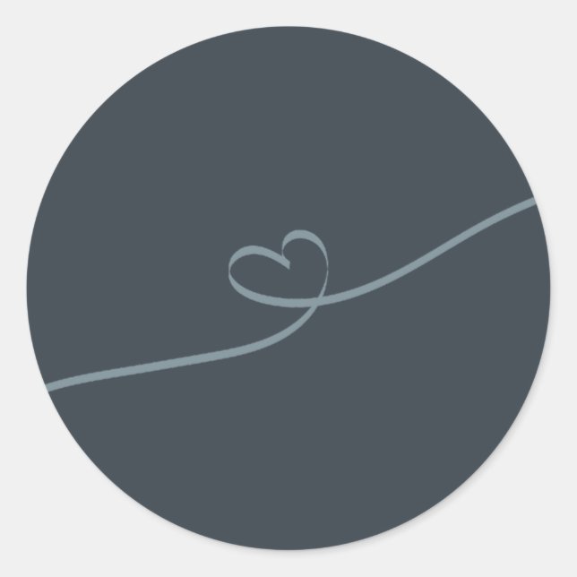 Autocollant d'enveloppe de typographie feuille mod (Devant)