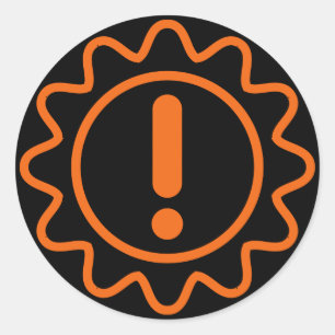 autocollant d'erreur de transmission soufflé