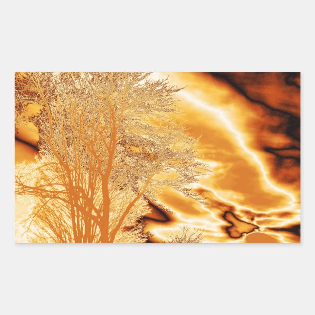 Autocollant des Arbres d'or moulé (Devant)