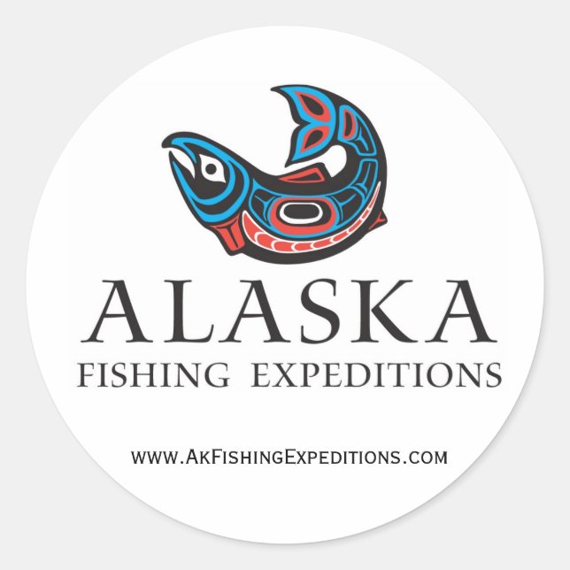 Autocollant des expéditions de pêche de l'Alaska (Devant)