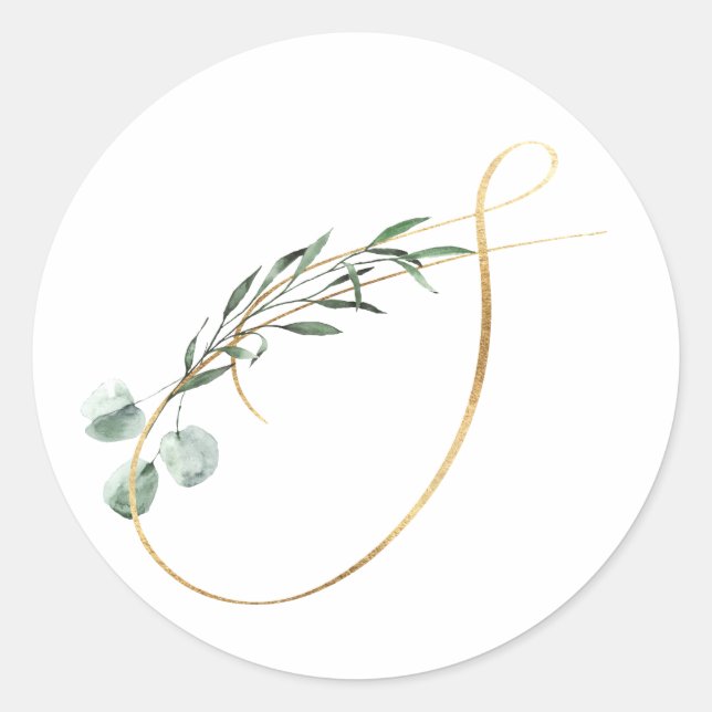 autocollant des initiales des fêtes d'hiver (Devant)