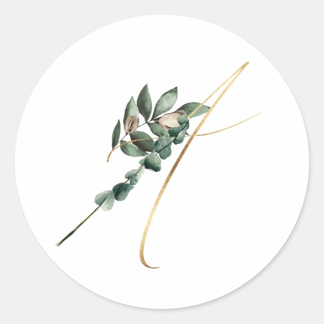 autocollant des initiales des fêtes d'hiver (Devant)