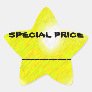 Autocollant des prix spéciaux