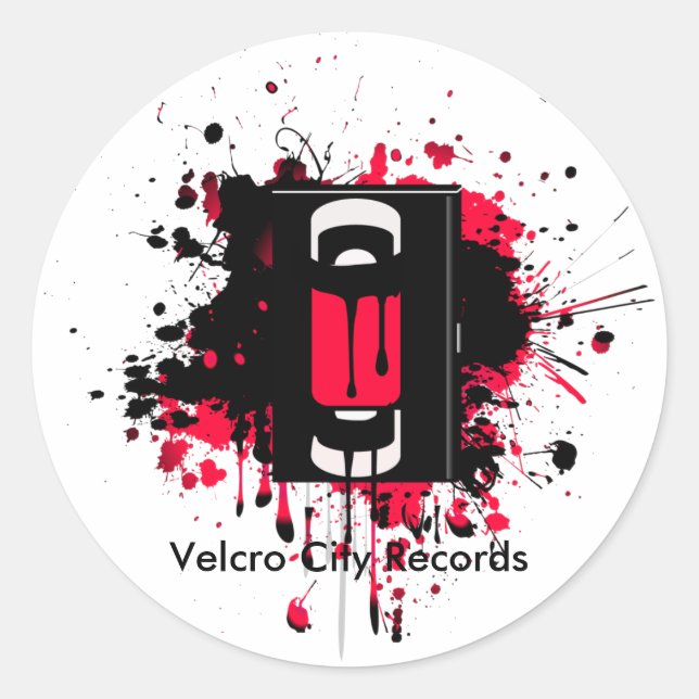 Autocollant des records Velcro City (Devant)