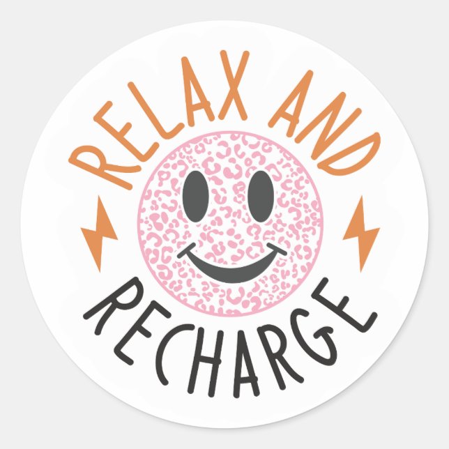 Autocollant détente et recharge (Devant)
