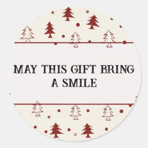 Autocollant d'étiquette de cadeau de Noël et Label