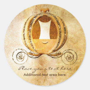 Autocollant d'étiquette de Carrosse de Princesse C