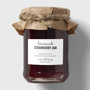 Autocollant d'étiquette de don de pot de conserve