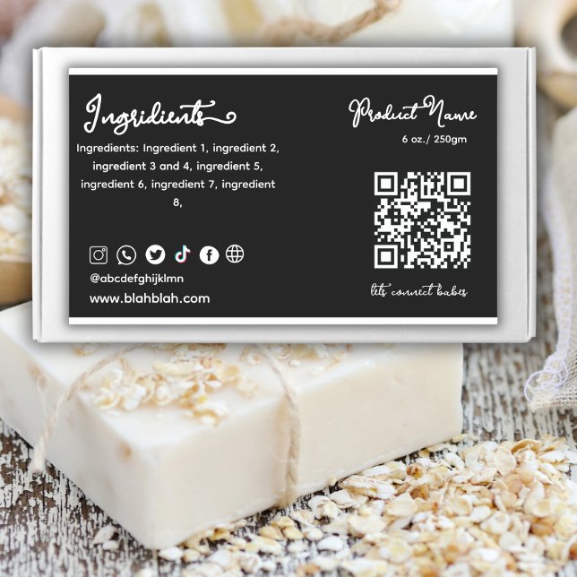 Autocollant d'étiquette de produit à ingrédient no (Créateur téléchargé)