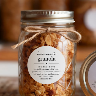 Autocollant d'étiquette pour pot ou sac de Granola