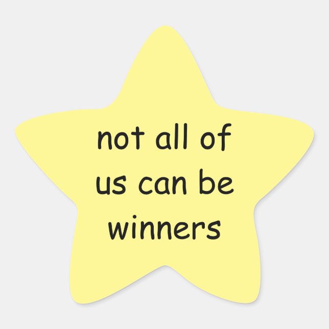 autocollant d'étoile d'or drôle (Devant)