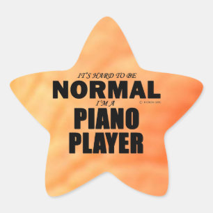 Autocollant d'étoile du Piano Player normal