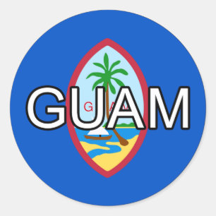Autocollant d'euro de la Guam